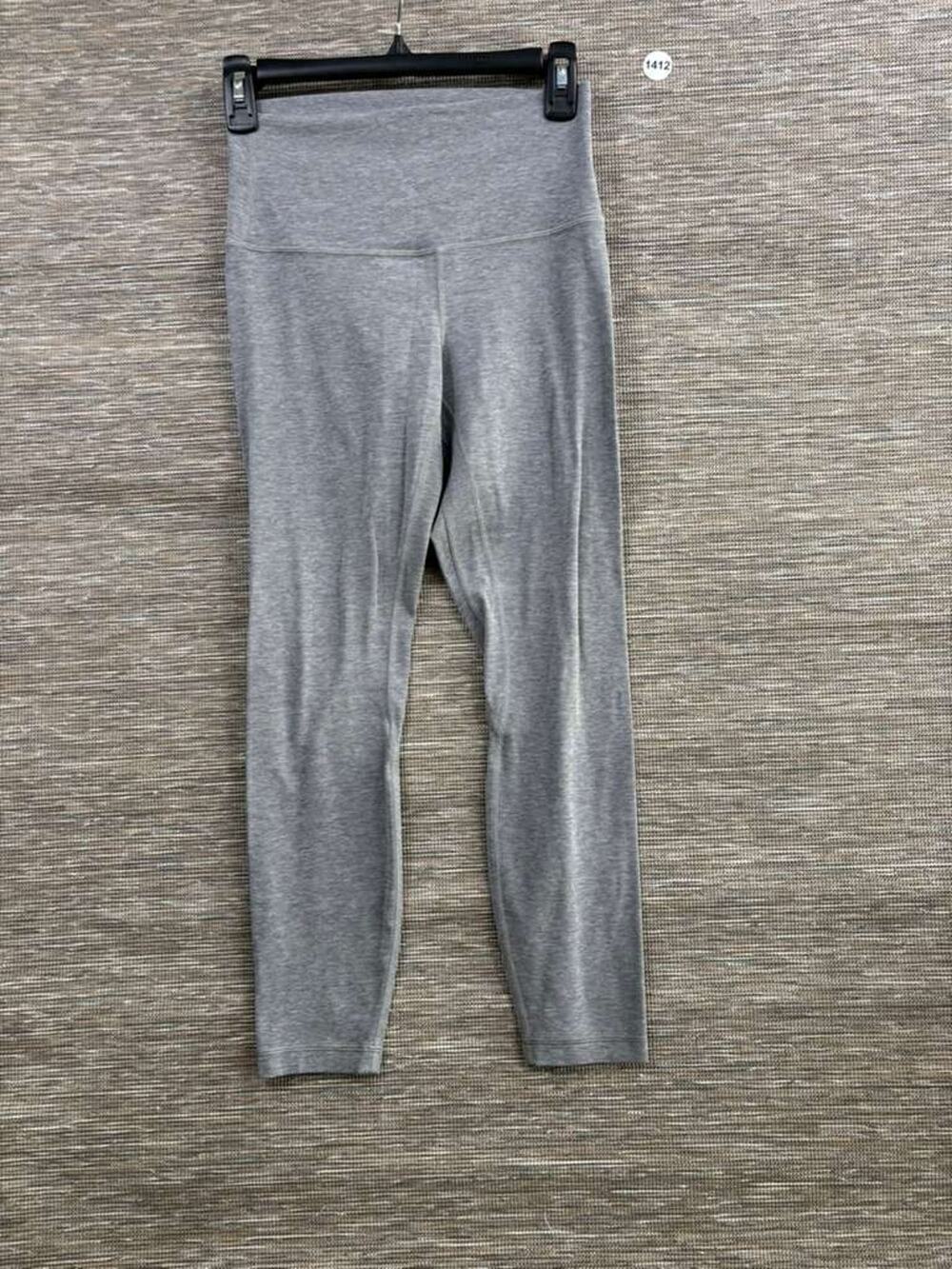 Lululemon Align Pant 25" Leggings Womens Size 6 Heathered Gray Four-Way Stretch